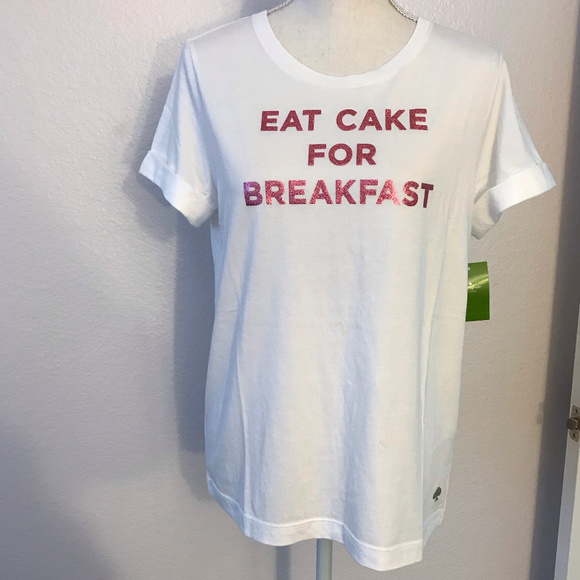 *SOLD* "Eat Cake for Breakfast" Tee  *NWT* - Picture 2 of 6
